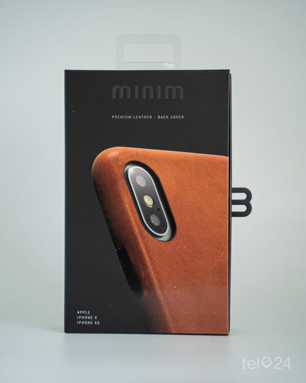iPhone X/XS leather case Minim