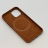 iPhone 12 mini Leather Case - Saddle Brown - Image 3