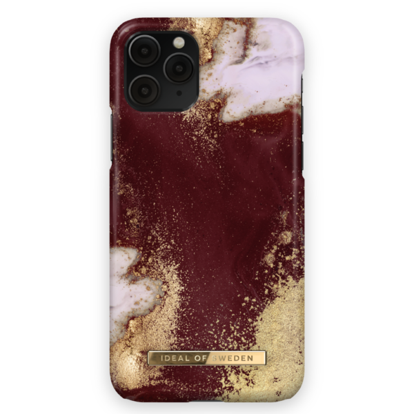 iDeal Of Sweden iPhone X/XS/11 Pro ümbris - Golden Burgundy Marble