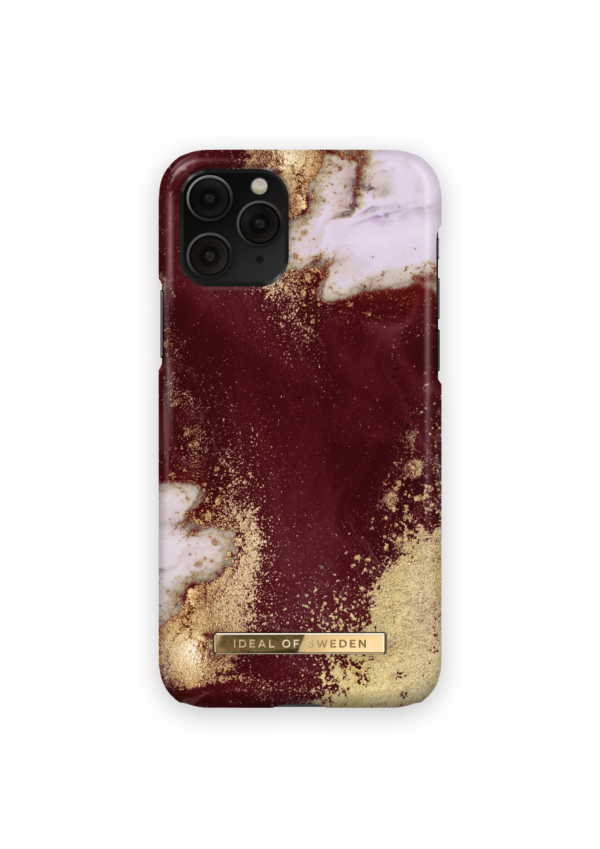 iDeal Of Sweden iPhone X/XS/11 Pro ümbris - Golden Burgundy Marble